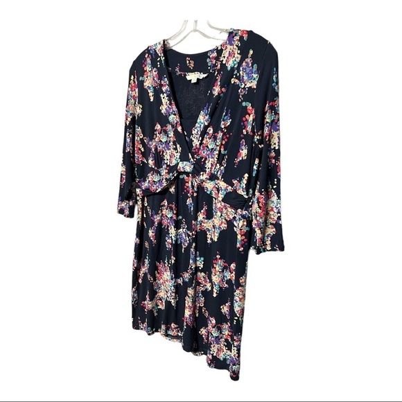 Boden Confetti Print Jersey Knit Dress Navy Soft Feminine Whimsical Everyday 12R - Picture 15 of 15